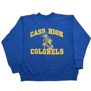 Vintage Cass High Colonels Blue Crewneck